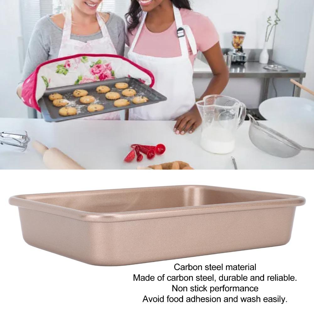 Carbon Steel Baking Pans Non-Stick Rectangular Oven Tray Cake Pan Bakeware Cake Shop Restaurant