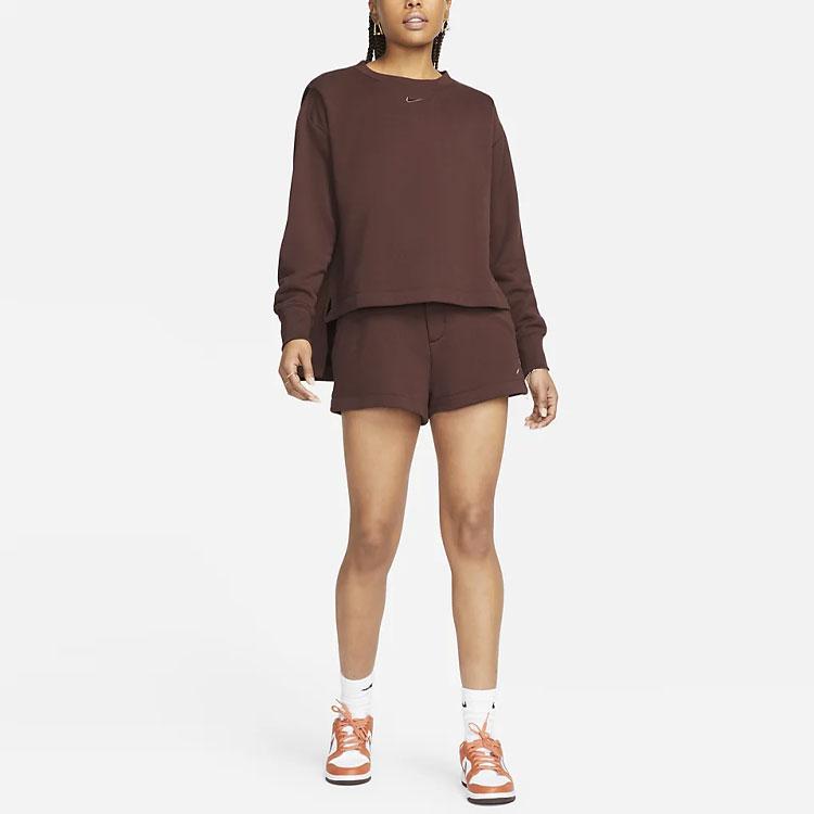 New Nike Sweatshirts Women's Dark Brown DV7802-227
