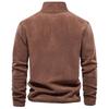 Men's Autumn and Winter Stand-up Collar Half-zipper Long-sleeved Sweater Stand-up Collar Men's Polar Fleece Top