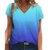 BITCED Women's Fashion Casual Short Sleeve V-Neck  Blouses & Shirts