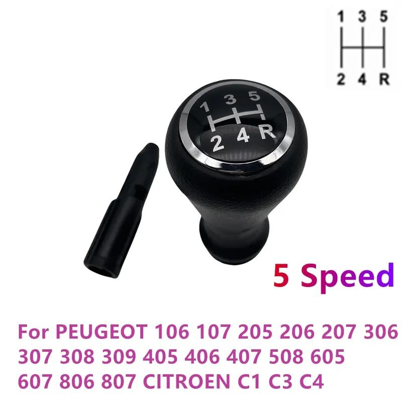 High Quality Gear Shift Knob 5 Speed For CITROEN C1 C3 C4 /PEUGEOT 106 107 205 206 207 306 307 308 309 405 406 407 508 605 607
