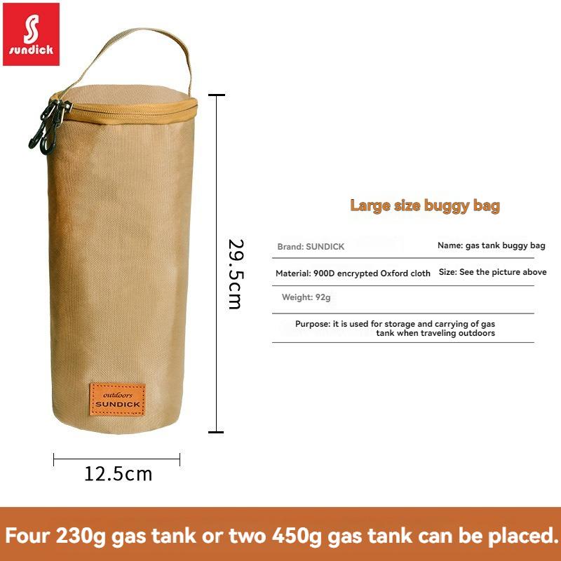 Outdoor Cylindrical G2 High-Altitude Flat Gas Canister Protective Cover Portable Storage Bag For Camping Gas Lamps And Lanterns