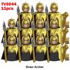 11pcs Medieval Elf Figures Orc Army Soldiers Vargr Raider Knights Building Blocks Bricks DIY Assemble War Toy Gifts for Kids Boy