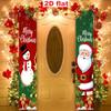 Merry Christmas Door Banner Couple Snowman Santa 1 Pair Polyester 30x180cm Indoor Outdoor Decor