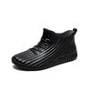 Rain shoes men's short non-slip and wear-resistant rubber shoes new fashion outdoor fishing water shoes kitchen car wash velvet rain boots