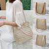 Women Bohemia Straw Bag Woven Round Rattan Handbag Crossbody Summer Beach Bags
