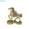 Brass Horse Figurine with Gold Ingot – 2026 Year of the Horse Feng Shui Wealth Statue for Home & Office