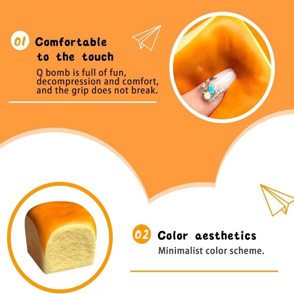 Soft Hawaiian Bread Squeeze Toy Squishy Calming Squishes Fidget Toys Pinch Le Stress Relief Slow Rebound Toy Home Decoration
