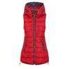 Medium and long casual slim-fitting cotton vest autumn and winter fashion large version cotton vest urban leisure can be removed