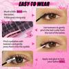 Dichtes Einzel-Cluster C-Song Falsche Wimpern Set 14-18mm Natürlicher Schwung DIY Segmentierte Wimpern