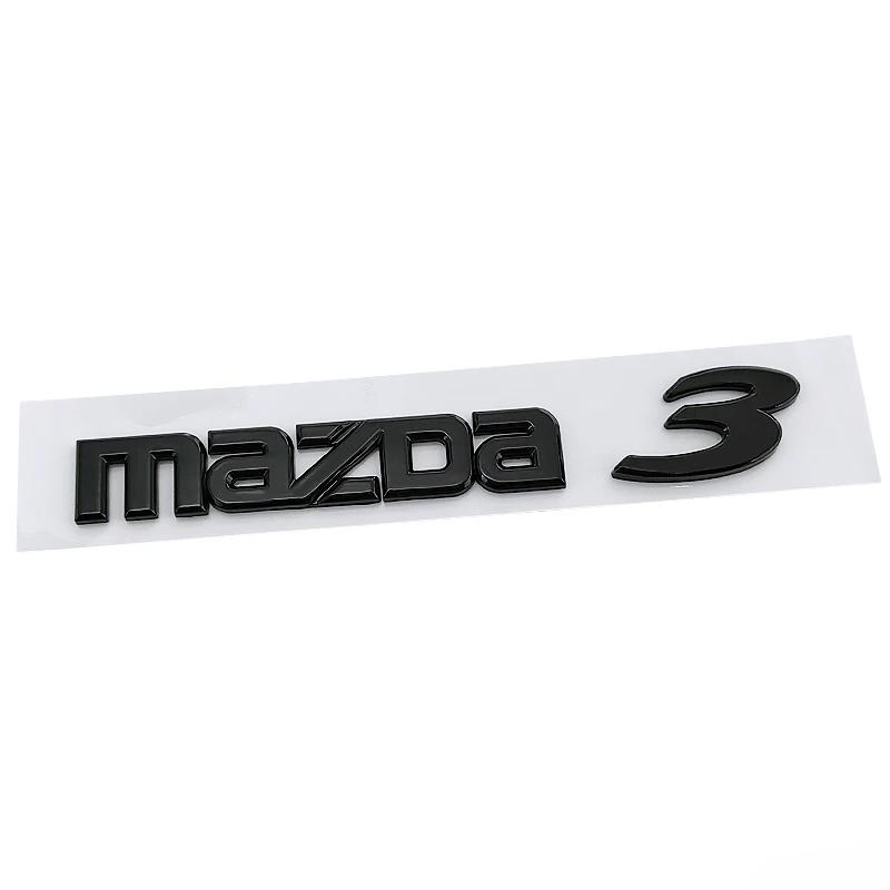 For Mazda 3 6 Tail Nameplate ABS Plastic Car Trunk Rear Logo Stickers Letter Decals Decorative Badge Auto Modified Accessories h5