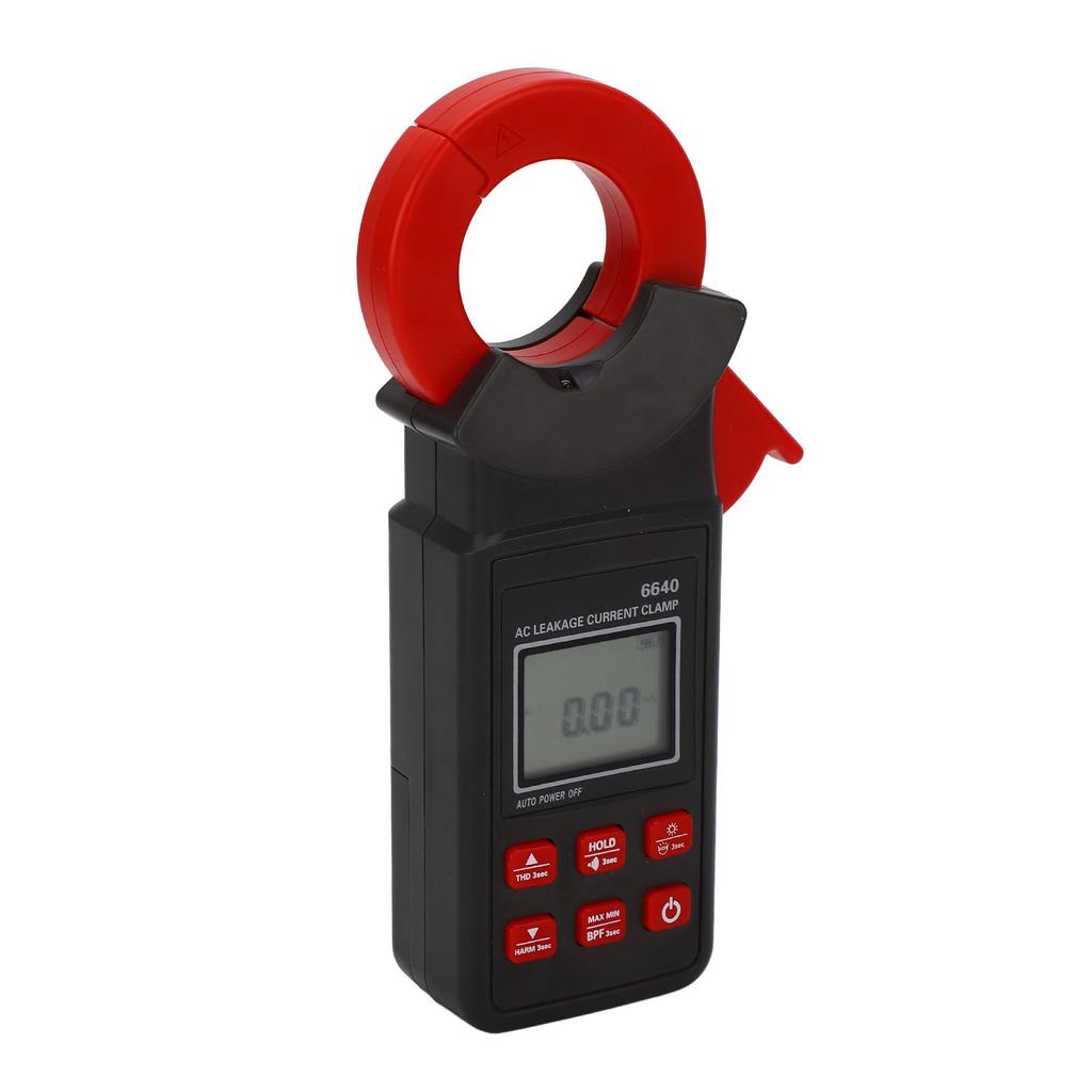 Clamp Current Meter Multifunctional Anti Interference High Accuracy Backlit AC Leakage Current Clamp Tester