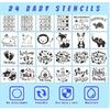 82Pcs Baby Bib Bodysuit Baby Shower Set Baby Shower Game Sign Baby Feeder Bib Newborn Bodysuit Fabric Marker