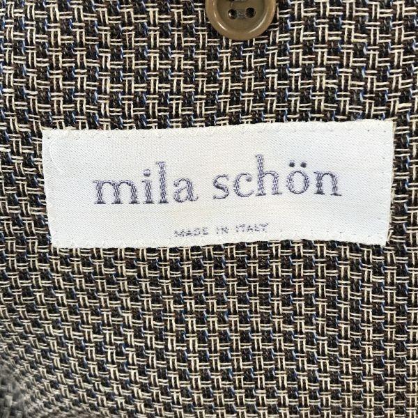 mila schon Italy Linen Silk Tailored Jacket Men L 50 Brown Blazer Spring Summer(USED)