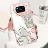 Cartoon Elephant Pink Phone Case For Xiaomi Poco X3 Nfc X5 X6 X7 Pro F7 Ultra F6 F5 F4 M6 M5S X4 GT M4 M3 F3 Soft Cover Shell Po