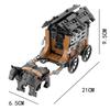 Wolf Knight Warrior Building Blocks – Medieval Castle Horse Soldier Toy with Sword, Axe, Bow, Shield & Cloak for Boys
