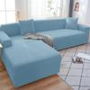 Solid Color Sofa Cover 1/2/3/4 Seater Sofa Cover for Living Room Elastic Spandex L Shaped Corner Sofa Cover Couch Cover for Sofa