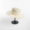 Spring and Summer New Elegant Hand-woven Retro Rhombus Pattern Sisal Flat Top Straw Hat Outdoor Sunscreen Shading Internet Celebrity Straw Hat