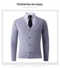 2025 Men's Winter V-neck Knit Cardigan: Casual, Warm, Thickened Base Layer