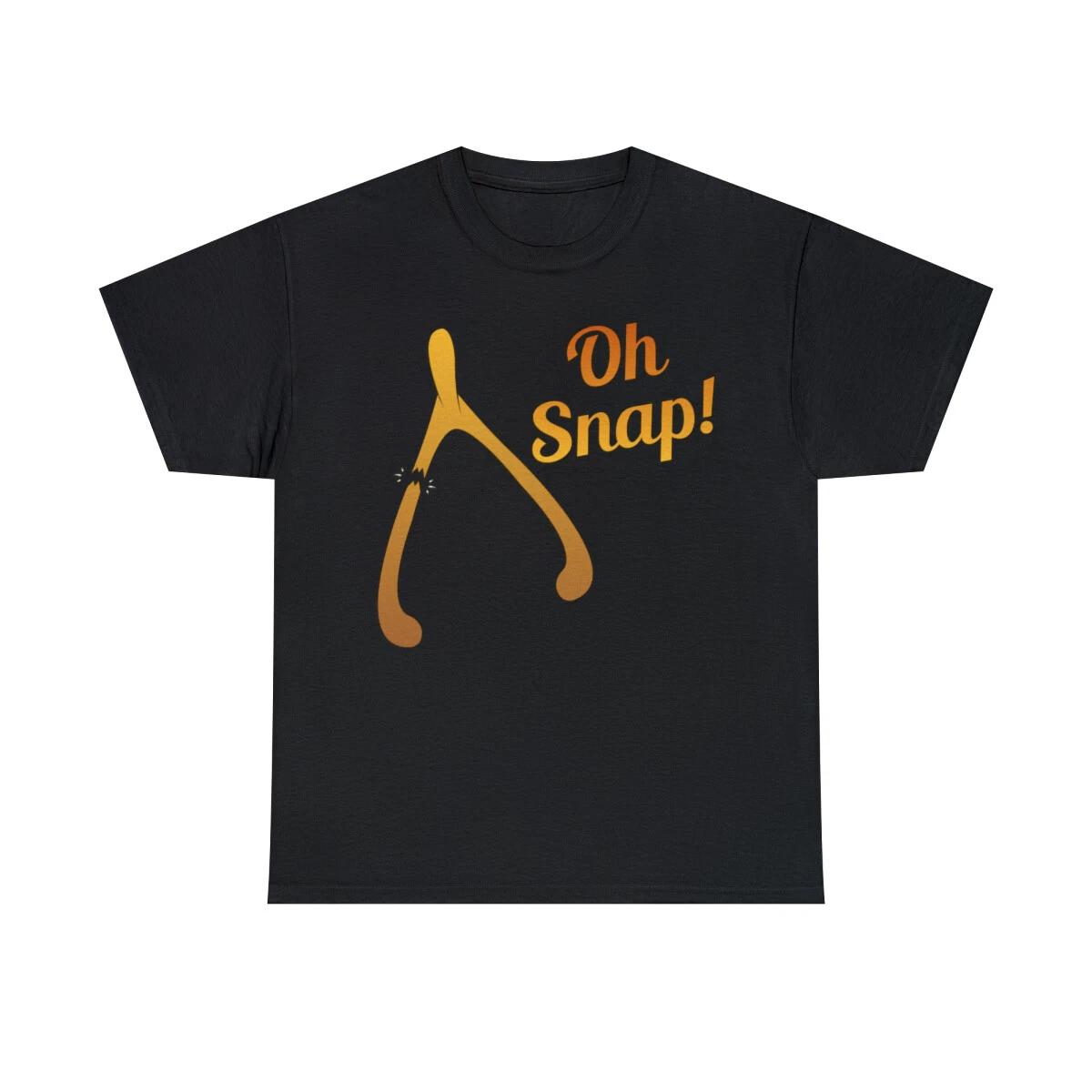 Oh Snap Thanksgiving Turkey Wishbone Graphic T-Shirt, Sizes S-5XL XL