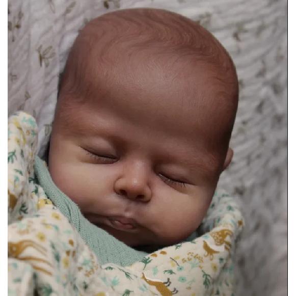 NPK 19 Zoll Christopher Reborn Puppen-Bausatz Ungemalt Unmontiert mit Stoffkörper DIY Künstlerpuppen-Teile Kein Spielzeug enthalten