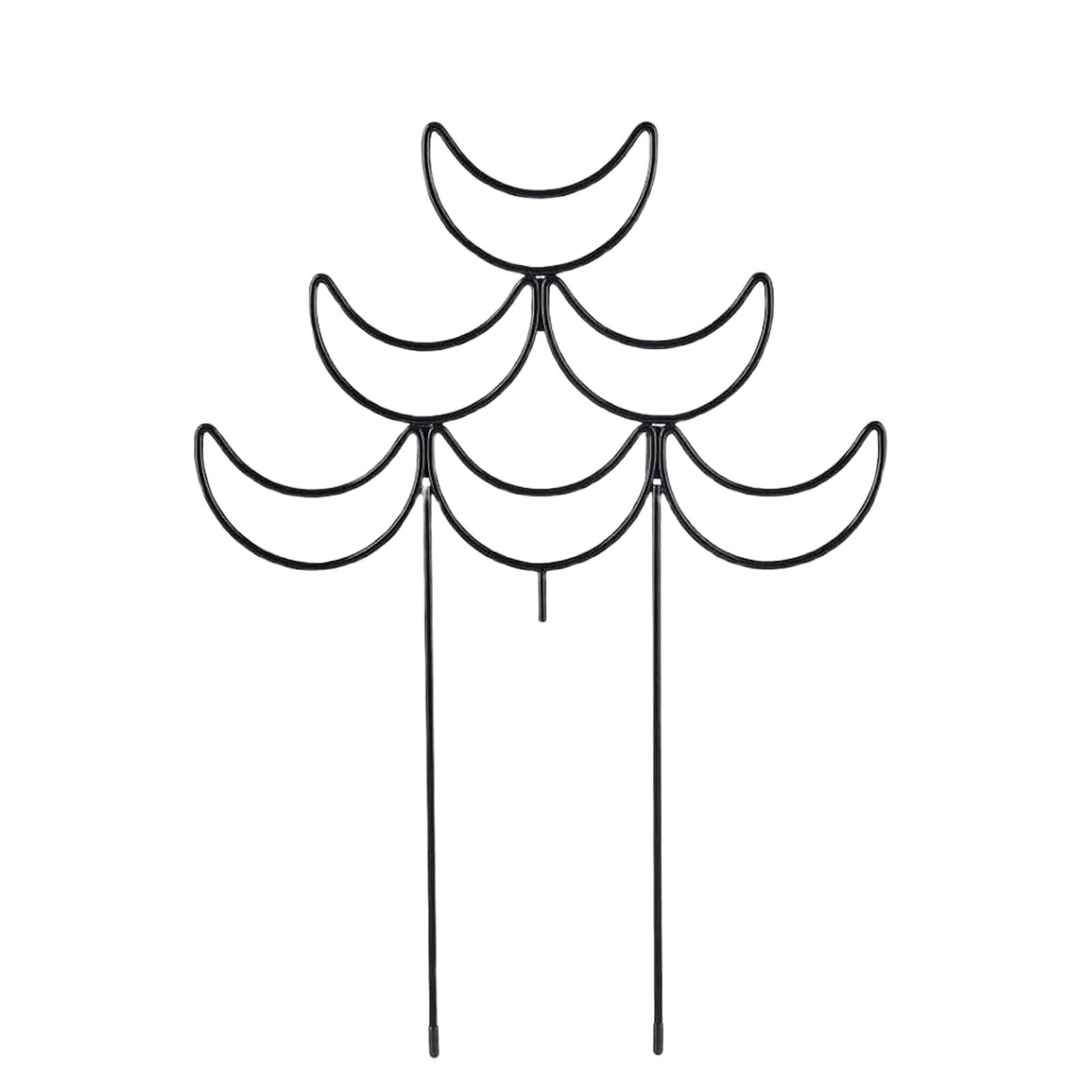 

Metal Indoor Plant Trellis for Climbing Plant Small Garden Trellis for Potted Plant Outdoor Flower Plant Support чёрный