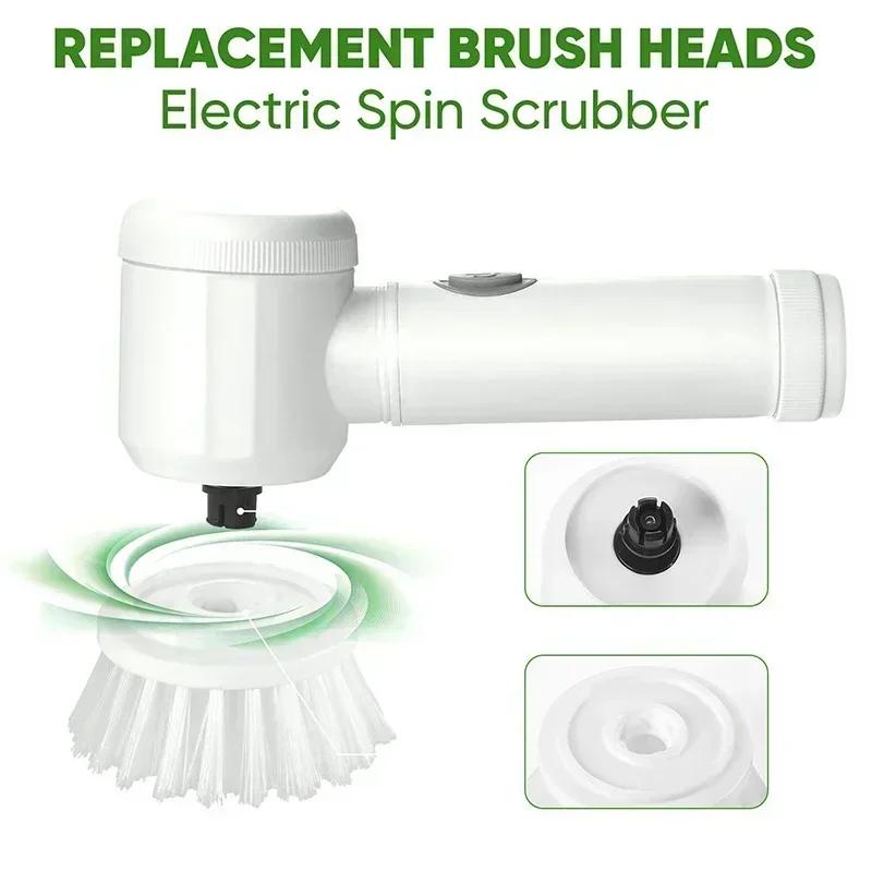 5 Replaceable Brush Heads Electric Spin Scrubber Cordless Spin Scrubber Electric Cleaning Brush Cleaning Tools