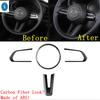 Car Steering Wheel Gear Shift Button Frame Cover Trim Fit For Mazda CX-50   2024 Red / Carbon Fiber Interior Accessories