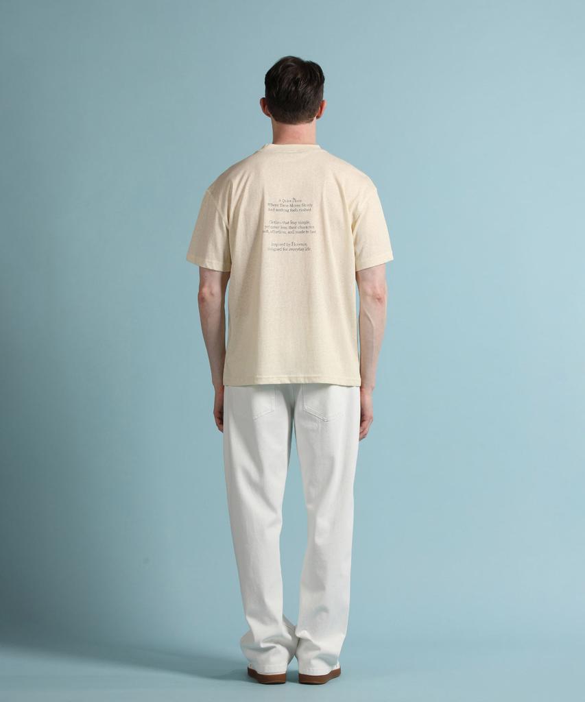 PANICALE Beige Florence Cool Cotton Short Sleeve T-Shirt