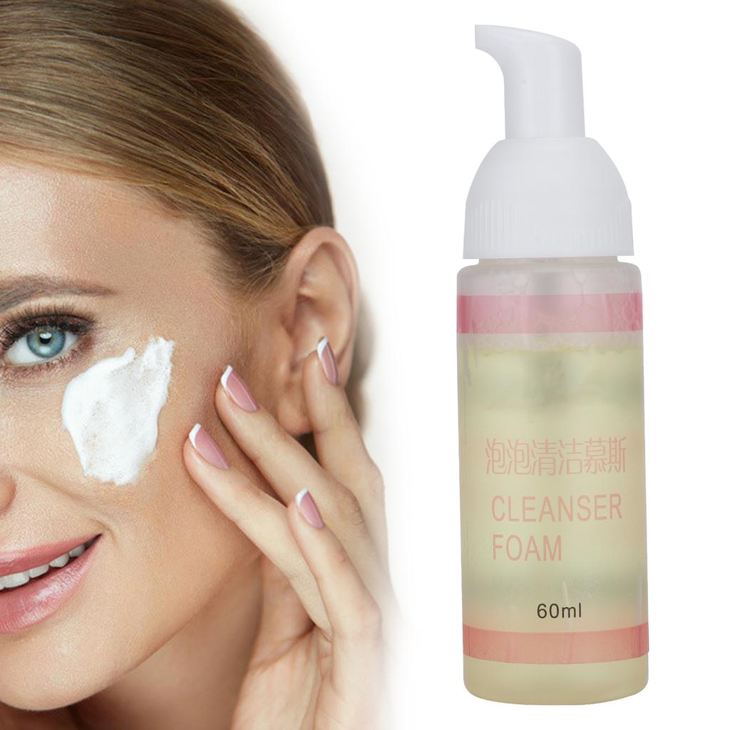 60ml Eyelash Extension Foam Cleaner Professional Mild Deep Cleaning Makeup Remover for Grafting Eye Lashes