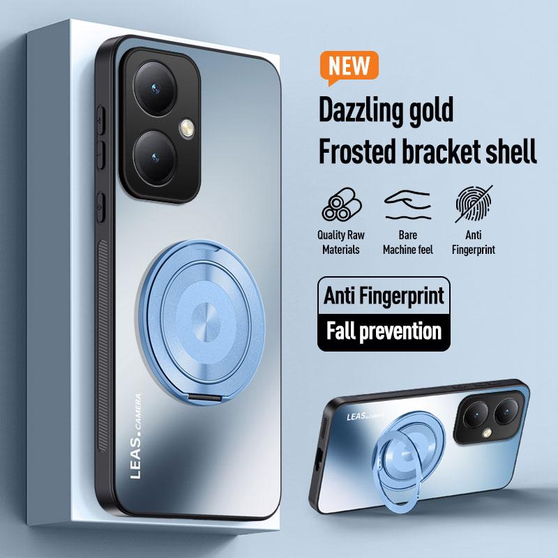 For Honor 400 200 100 90 70 50 Pro X9A X9B X9C X8B Magic 7 Lite Magnetic Ring Stand Back Phone Case Ring Lens Protective Cover