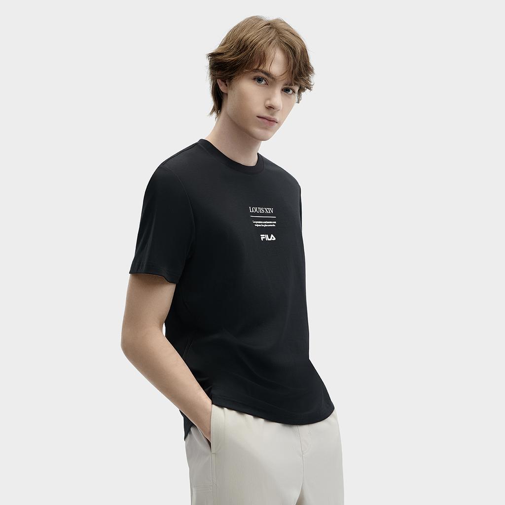 New FILA T Shirts Men's Jet Black F11M428102FBK