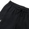 Under Armour Kids  Knit Sports Pants Solid Color Logo Print Drawstring Cuff Kids bottoms Black 1357628-001