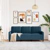 3 Seater Sofa Blue 180 Cm Velvet