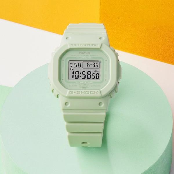 Casio G-SHOCK GMD-S5600BA-3JF [G-SHOCK DW-5600 Kleineres, dünneres Modell, Pistaziengrün] Quadratische Uhr
