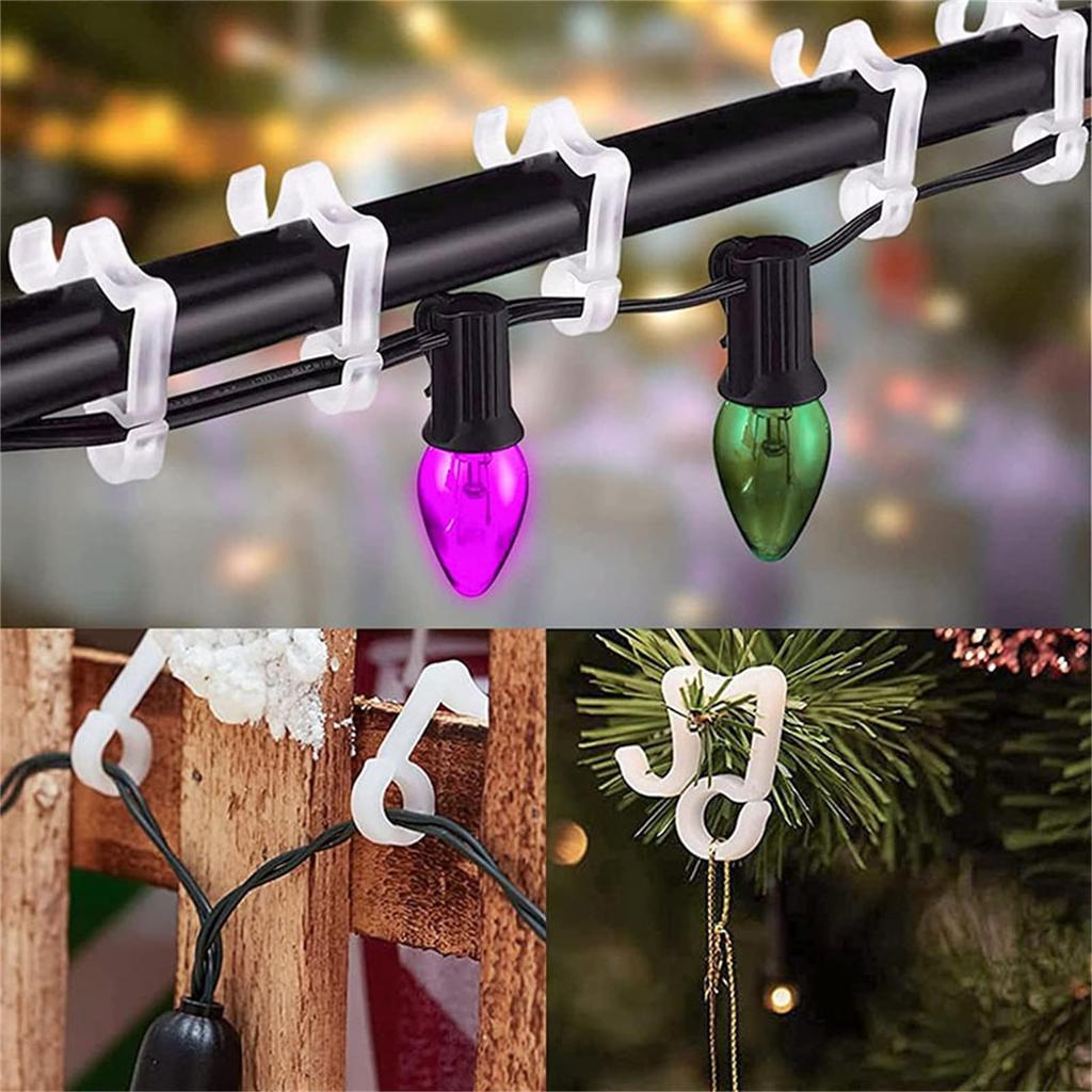 Musical Note Hanging Outdoor Light String Hook Plastic Light Clip Decorative Sliding Clip
