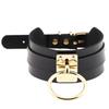 Exotic Accessories of Bdsm Slave Bondage Leather Collar with Leash Ring Steel Chain Sex Toys to Lover Roleplay Posture Spreader