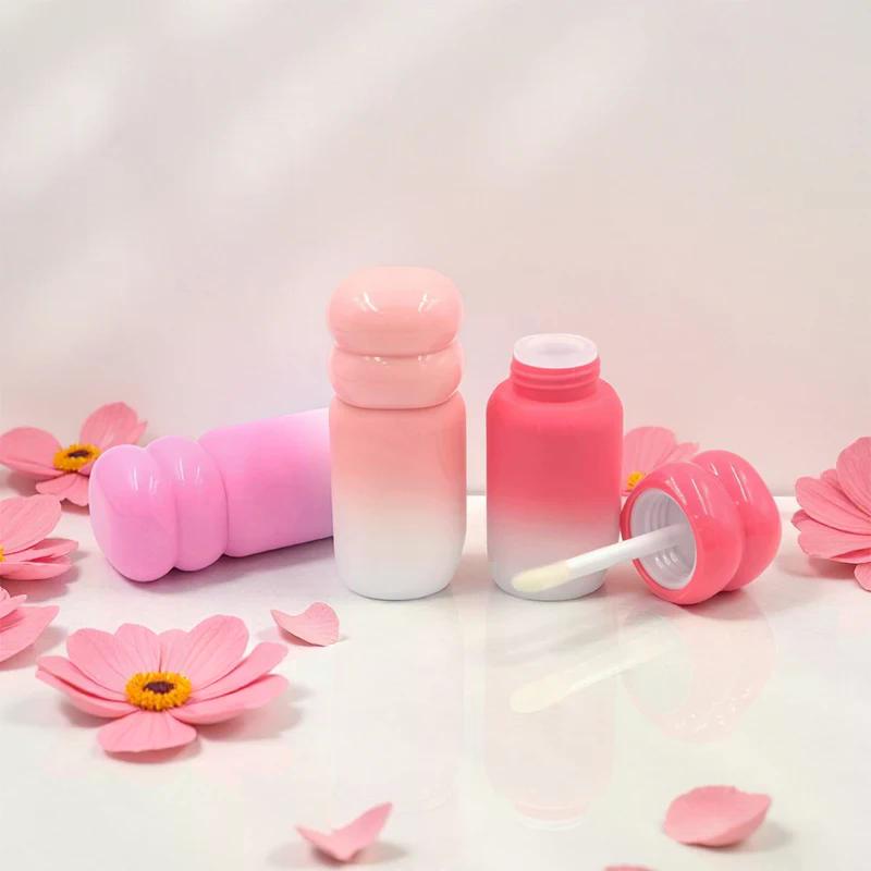 1/3 Pcs 4ml Refillable Empty Gradient Lip Gloss Tubes Cosmetic Lip Balm Cute Bottle Bulk Diy Liquid Lipstick Lip Gloss Tube