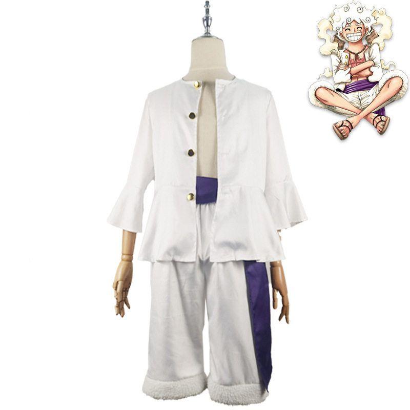 One Piece Nika Luffy Cosplay Costume, Second Generation Two Years Later Version, in Stock