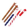 4Pcs Festive Erasable Ballpoint Pens Friendly Plastic Design Comfort Grip Ballpoint Pens Set for Holiday Writing Tools