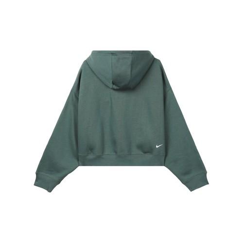 Nike Letter Pattern Hoodie Long Sleeve Sweatshirt for Women In Green