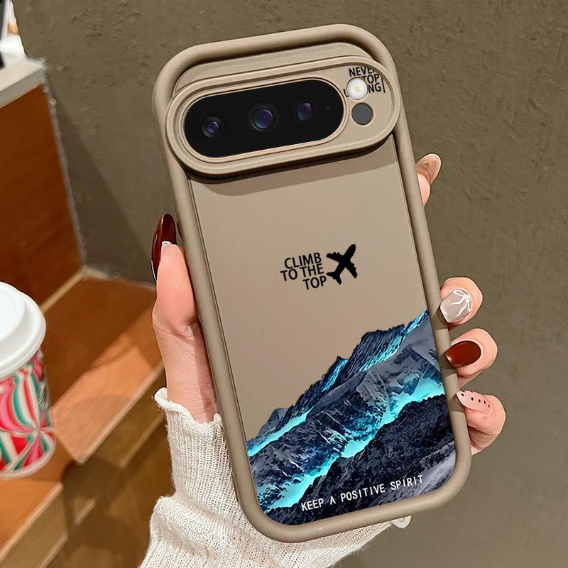 Чохол для Google Pixel 9 8 7 Pro 9 Pro XL 9A 8A 7A Візерунки подорожей Снігові гори Цукерковий колір М'який ТПУ Силіконовий Ударостійкий Чохол для телефону