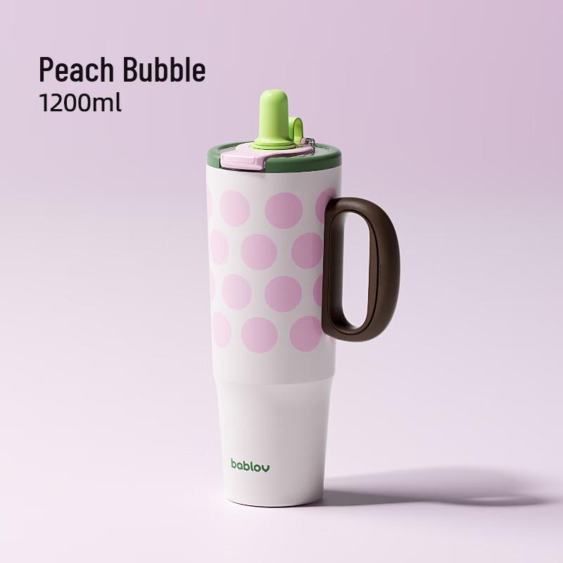 BABLOV Jumbo Ceramic Coated Insulated Straw Tumbler