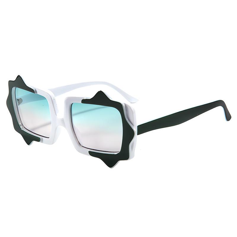 Personality irregular sunglasses men's and women's square fashion gradual change anti-ultraviolet sunglasses new