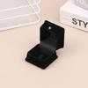Velvet Box Black Jewelry Display for Ring Pendant Bangle Necklace Soft Interior Organizer Storage Case for Wedding Proposal