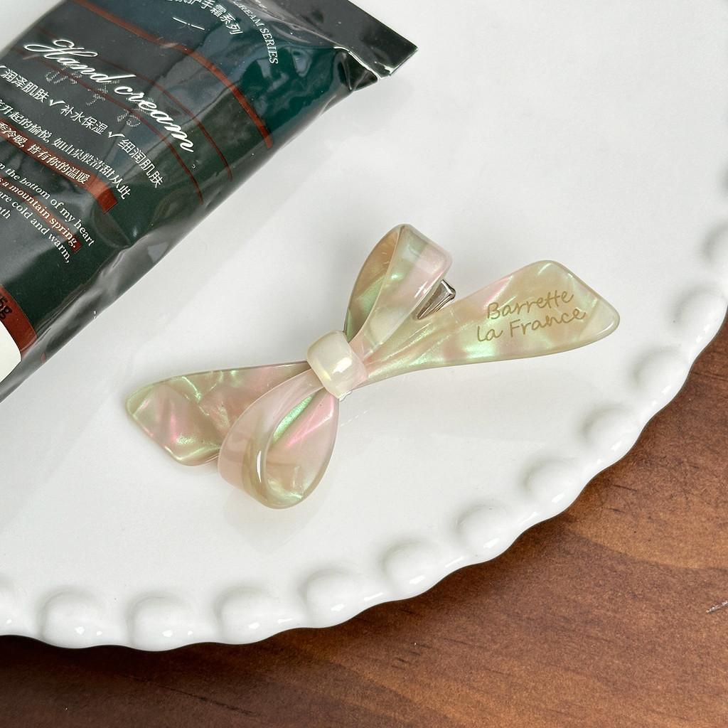 Chic Retro Acetate Hair Clips Featuring Bow Design For Effortless Style And Comfort