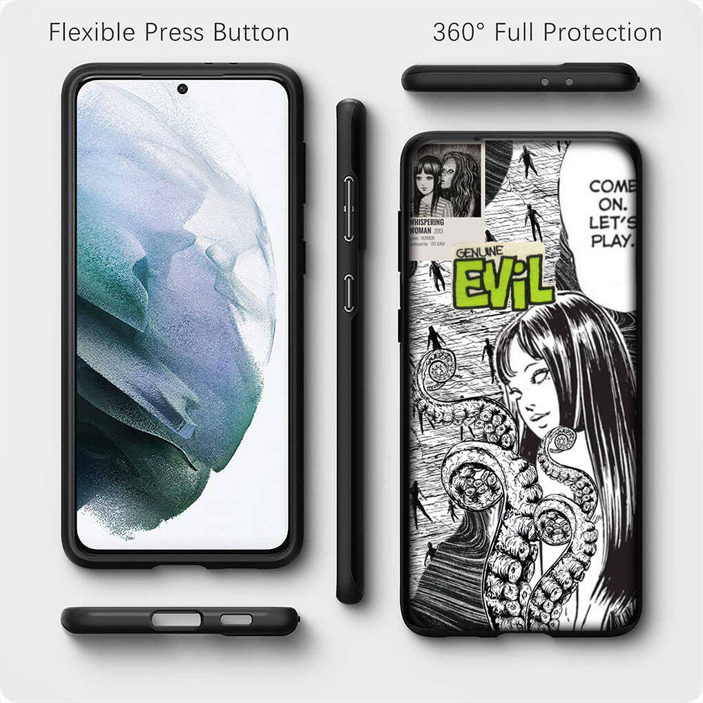 for Samsung Galaxy S25 S24 S23 iPhone 17 16 15 Xiaomi Redmi Note 14 13 12 11 Plus Pro Max XR A57 Phone Case Comics Tomie Junji Ito OPPO Huawei Cover