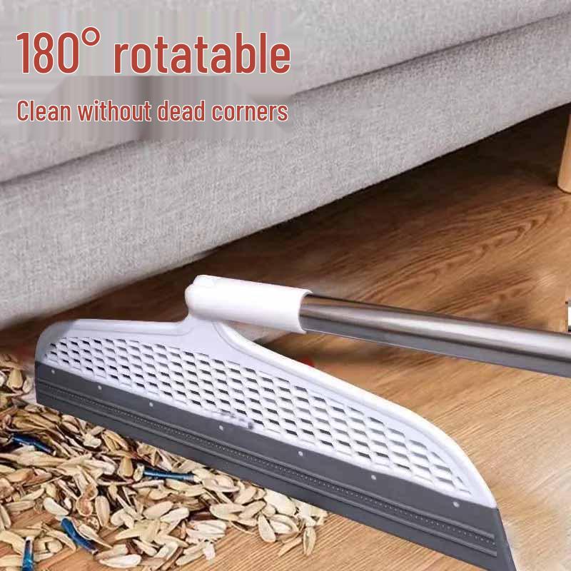Magic Broom: Non-Stick Hair & Water Floor Scraper with Double Silicone Head
