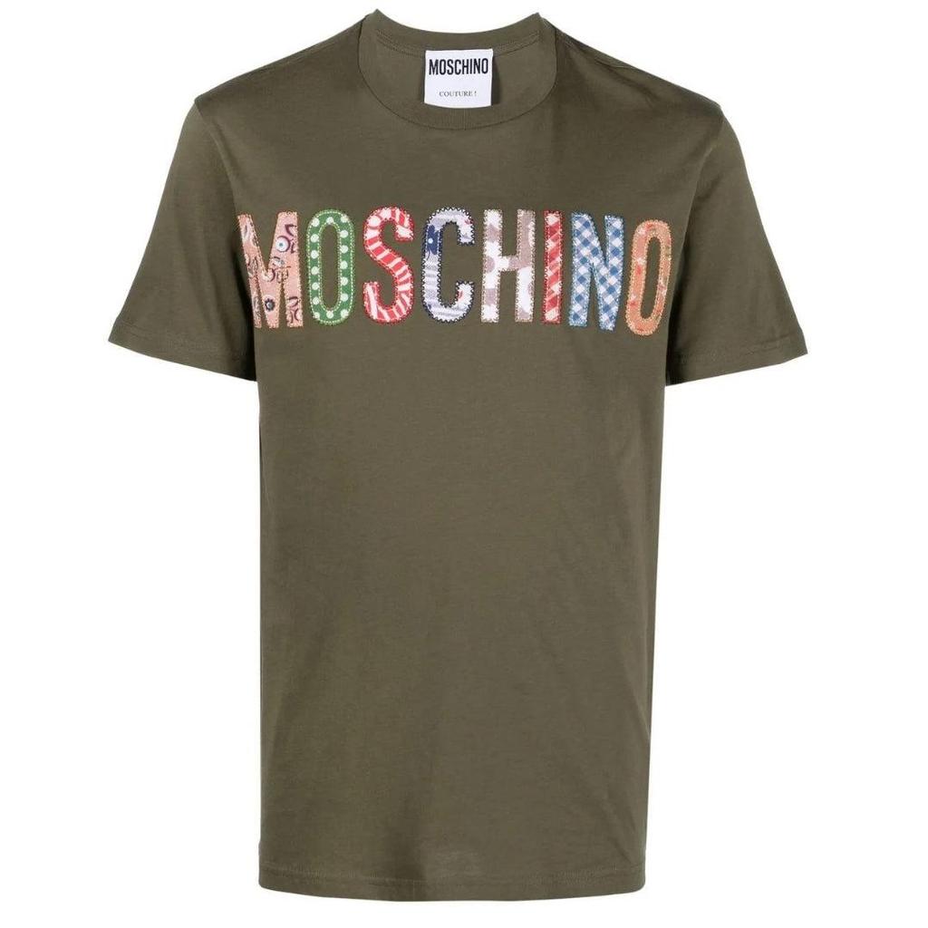 Moschino Mens Embroidered Logo T-Shirt