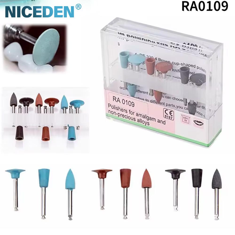 9 Buc. RA0309 Kituri Lustruire Compozit Dentar Lustruitor Rășină Cauciuc Siliconic Pentru Piesa de Mână de Viteză Mică Stomatologie Dinți Porțelan